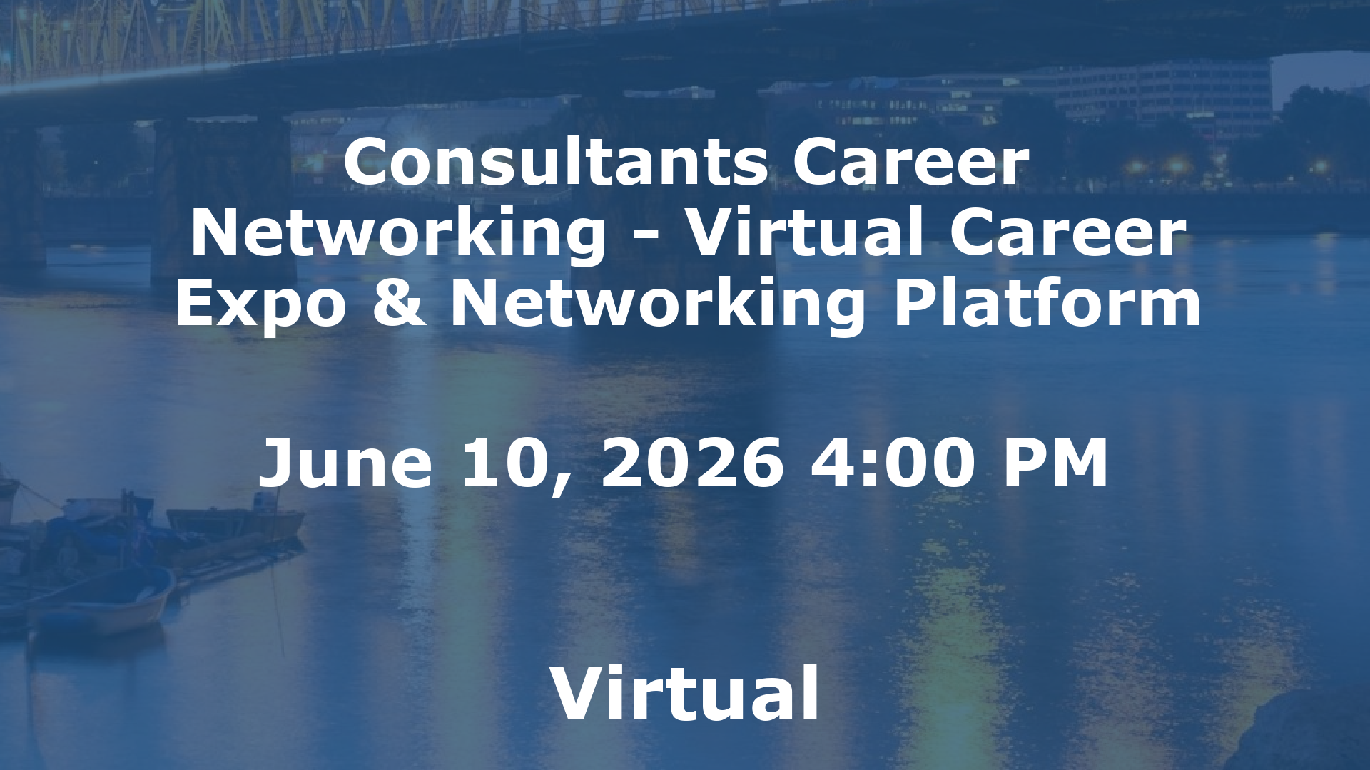 Consultants Career Networking - Virtual Career Expo & Networking Platform event image